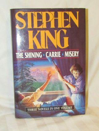 Vintage Stephen King (the Shining - Carrie - Misery) Three Novels In One Volume Hc