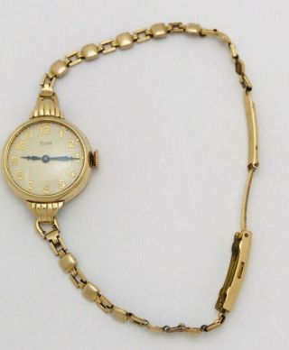 Vintage 1920s Art Deco Elgin USA 15 Jewel Ladies Mechanical Wristwatch Jewelry 3