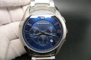 Old Stock Emporio Armani Ar11082 Chronograph Stainless Steel Quartz Watch
