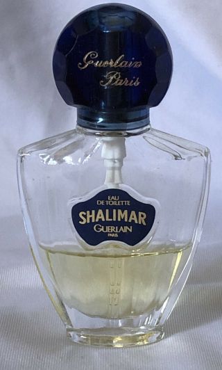 Vintage Shalimar Guerlain Paris 0.  5 Fl Oz.  Eau De Toilette Spray