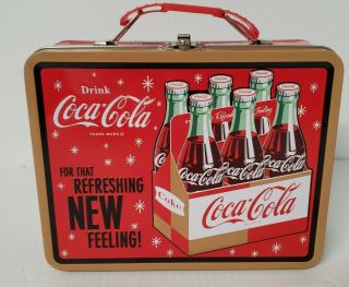 Coca - Cola Collectables Vintage Style Refreshing Feeling The Tin Lunch Box