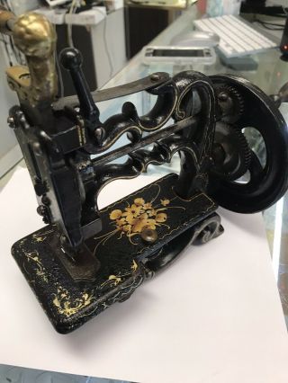 Charles Raymond 1861 Anique Sewing Machine England Style