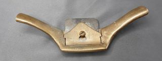 Vintage 100 Brass Body Spoke Shave 7.  5 Inch Long Hand Wood Plane