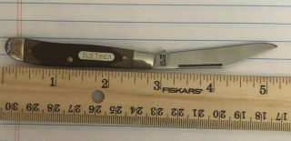 Vintage Schrade Old Timer 120t Single - Blade Pocket Knife Usa Carbon Steel Euc