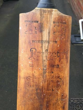 Vintage Stuart Surridge Wellington Perfect Cricket Bat 3