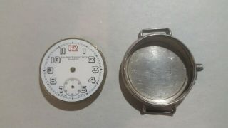 Francois Borgel Solid Silver Ww1 Trench Watch Case & Sir John Bennett Movement