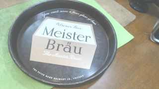 Vintage - - Meister - Brau - Beer Serving Tray - Peter Hand Brewery Co. ,  Chicago