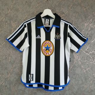 Retro Vintage Adidas Newcastle United 1999 - 2000 Home Shirt Jersey Size L Boys