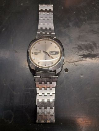 Vintage Gents Seiko 5 21 Jewels Automatic Watch 6119 - 7080 Needs Attention.