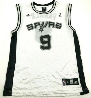 Vintage Adidas Tony Parker San Antonio Spurs Basketball Jersey Size Medium M Nba