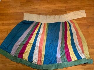 Wonderful Colorful Antique Chinese Qing Dynasty Silk Embroidery Wedding Skirt 4