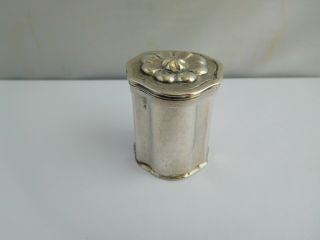 Interesting Antique Solid Silver 17th / 18th Century Snuff / Spice Box
