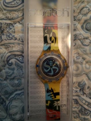 SWATCH Limited Edition Mystery Vintage Set of 2 Scuba Watches Swiss 2013 NIB 2
