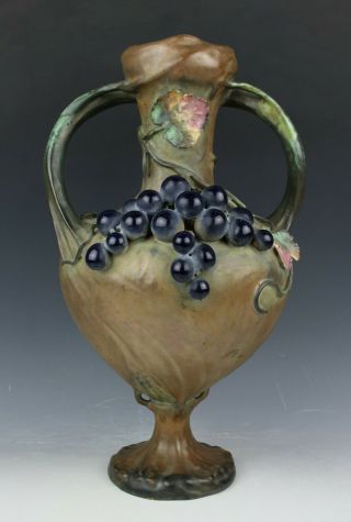 Large 15 " Antique Amphora Turn Teplitz Vase