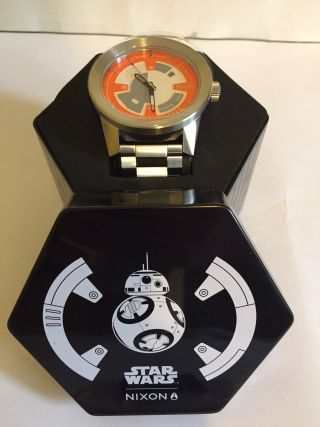 Nixon Corporal Ss Sw Bb8 Star Wars Watch Silver/orange Limited Edition Watch