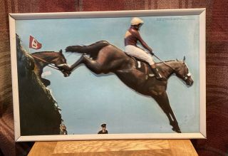 Vintage 3d Pop - Up Print Picture Red Rum Grand National Horse Racing 70 