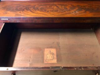 Antique Empire Bookcase Secretary Desk 6