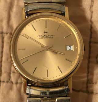 Men ' s Vintage Hamilton Masterpiece Watch - 10k GF / Date 2