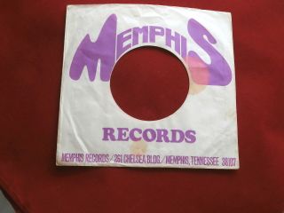 Memphis Records N - 1 Vintage Record Company Sleeve 7 " Single 45 Rpm