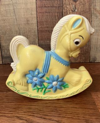 Vintage 1967 Childhood Interests,  Inc.  Rocking Horse Pony Chime Rattle Toy