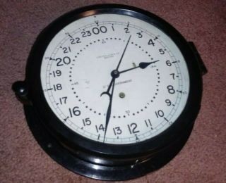 8847 Us Goverment Chelsea Ships Clock 8 1/2 " 12/24 Hr Dial - 8478771