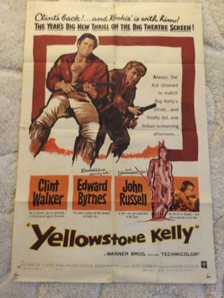 Vintage 1959 Yellowstone Kelly Movie Poster