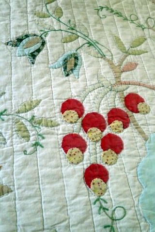 PENNY MARSHALL Estate Tree Of Life Quilt With Decorative Stitching 6