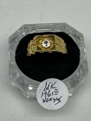 Vintage 18k Gold Hge Vargas Signed Mens Ring