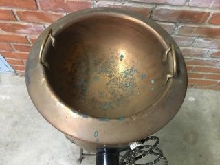Antique Thomas Mills Bros.  Copper Candy Chocolate Double Boiler Melting Pot 2