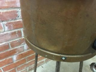 Antique Thomas Mills Bros.  Copper Candy Chocolate Double Boiler Melting Pot 3