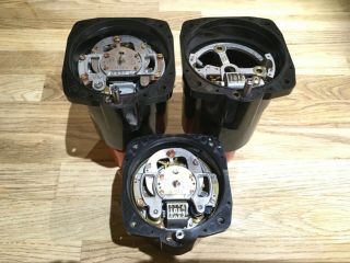 3 X Vintage Raf Aircraft Altimeter Cases And Internal Components - Spares Only