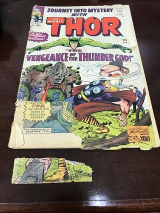 Vintage Thor Journey Into Mystery 115 (apr 1965,  Marvel)