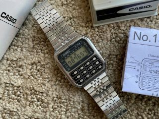 Vintage Casio C - 701 Calculator Watch (133) Made In Japan From 1980