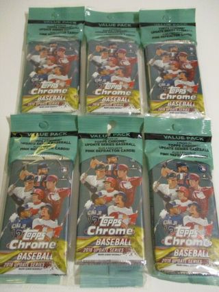 2018 Topps Chrome Update Cello Pack (soto Acuna Torres Bieber Ohtani Rc 