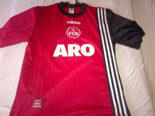 Nurnberg Football Shirt 1997 - 1999 Large L Adidas Rare Vintage Signed