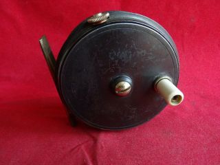 A Vintage 3 1/8 " Army & Navy Perfect Pattern 10b Trout Fly Reel