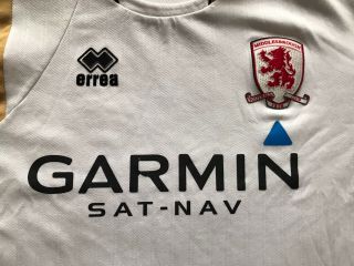 Middlesbrough FC Away Shirt 2007 - 08 Erra Garmin White Vintage XXXL 2