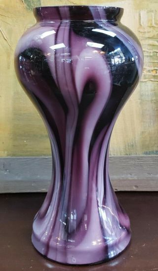 Circa 1880 American Agate Glass Vase Attributed To Joseph Locke