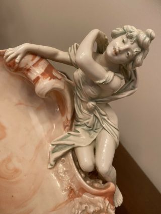 ANTIQUE EARLY ROYAL DUX BOHEMIA ART NOUVEAU Porcelain Figural Vase 2