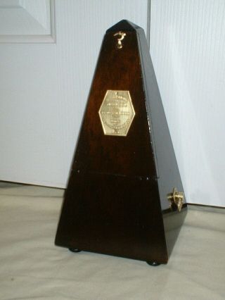 Restored Antique Wood Metronome De Maelzel By Seth Thomas Clocks,  Fully Serviced