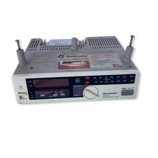 Vintage Ge Spacemaker Am Fm Radio Clock Counter Light 7 - 4230