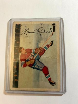 1953 - 54 Parkhurst Hockey Cards 24 Maurice ‘rocket’ Richard $200