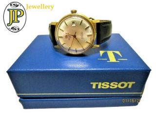 Vintage Gold Plated Tissot Seastar Mechanical Automatic Swiss Made Wristwatch
