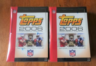 (2) 2006 Topps Nfl Football Factory Rack Pack Boxes 48 Total Packs