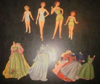 Vintage Paper Doll Set Merrill Big N 