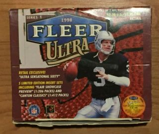 1998 Fleer Ultra Series 1 Football Retail Box,  Peyton Manning,  Randy Moss Rc?