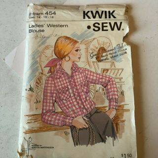 Kwik Sew 454 Vintage Pattern Uncut Women 