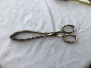Vintage Quality Solid Brass Traditional Coal And Log Fire Tongs