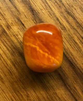 3 Antique Baltic Amber Beads Butterscotch 100 Natural
