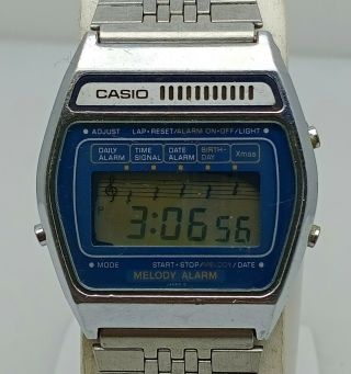 Vintage Casio Melody Alarm M - 521 Module Digital Watch